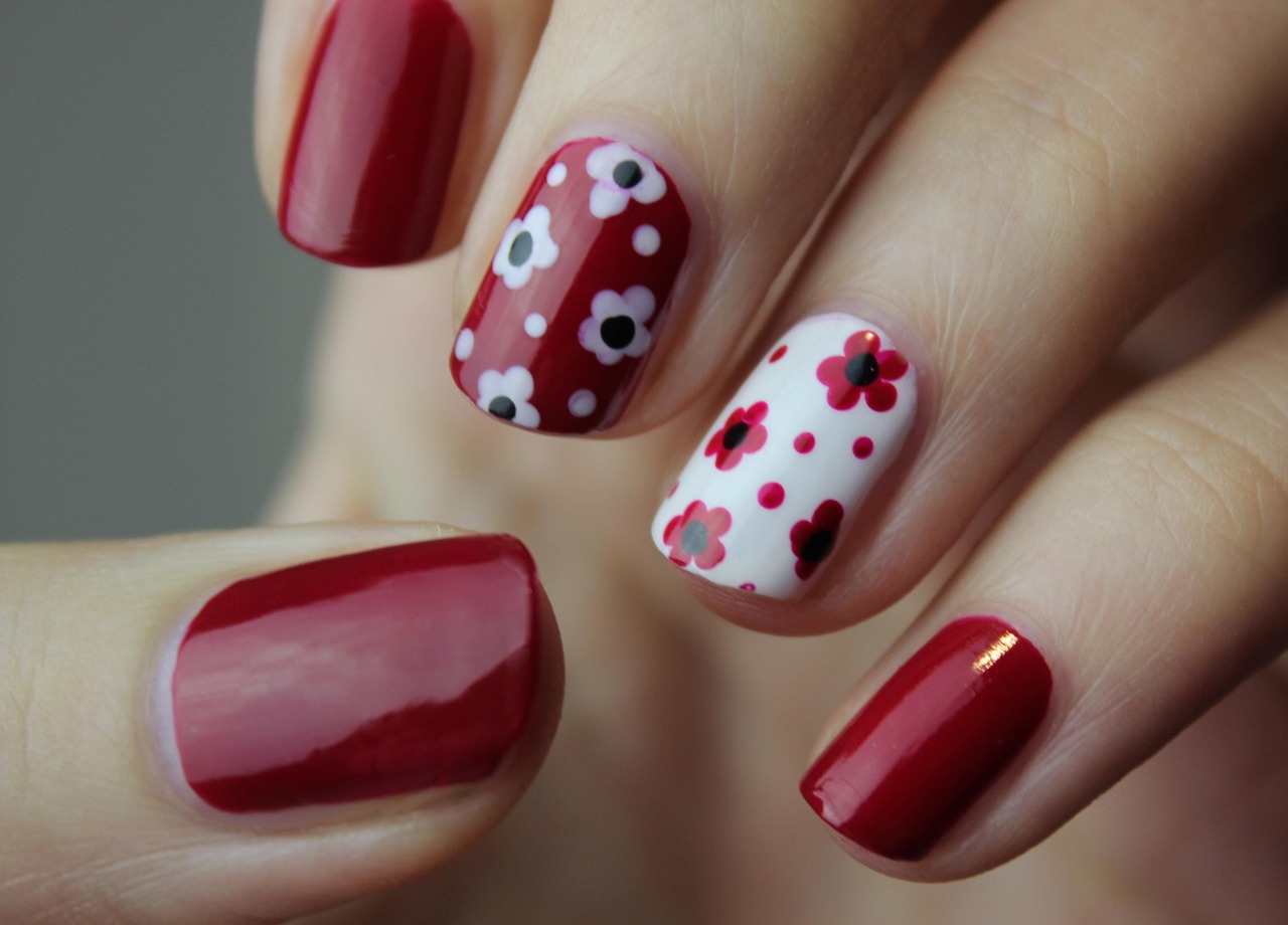 nail art, manicure, nails, beautiful flowers, nail polish, nature, cuticles, red manicure, red nail art, flower wallpaper, floral nail art, flower background, floral nails, flowers, fingernails, color, polish, woman, hand, nail spa, style, glamour, female, natural nails, elegant nails